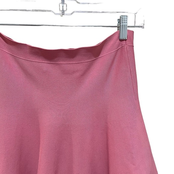 BCBGMaxazria Amilya A Line Bandage Skirt Pink Rose Size Medium - Picture 6 of 9